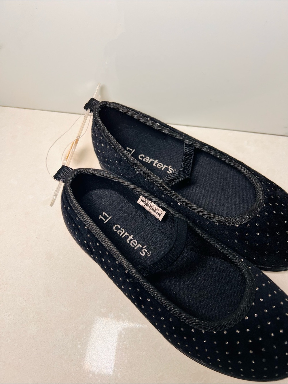 Carter's Black Girls' Sparkle Ballet Flats